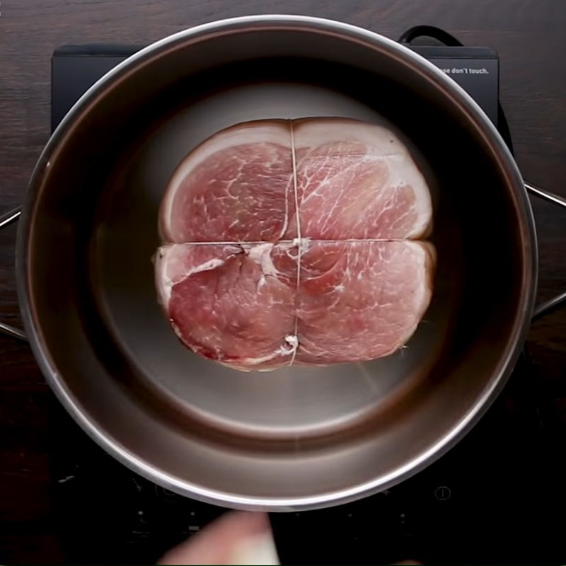 Bước 2 Hầm dăm bông Dăm bông nướng - Glazed Ham