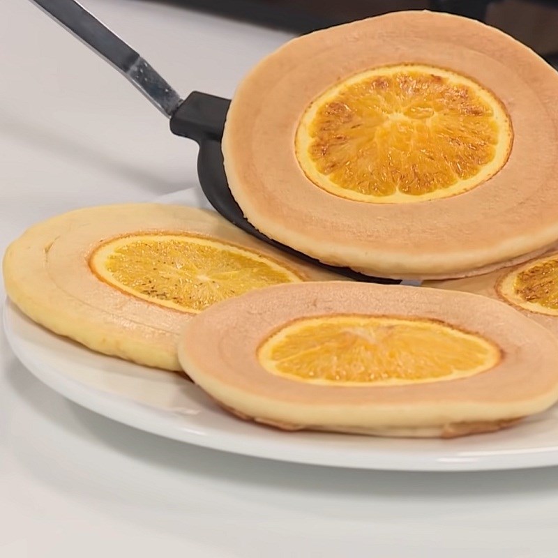 Bước 5 Hoàn thành Pancake cam tươi
