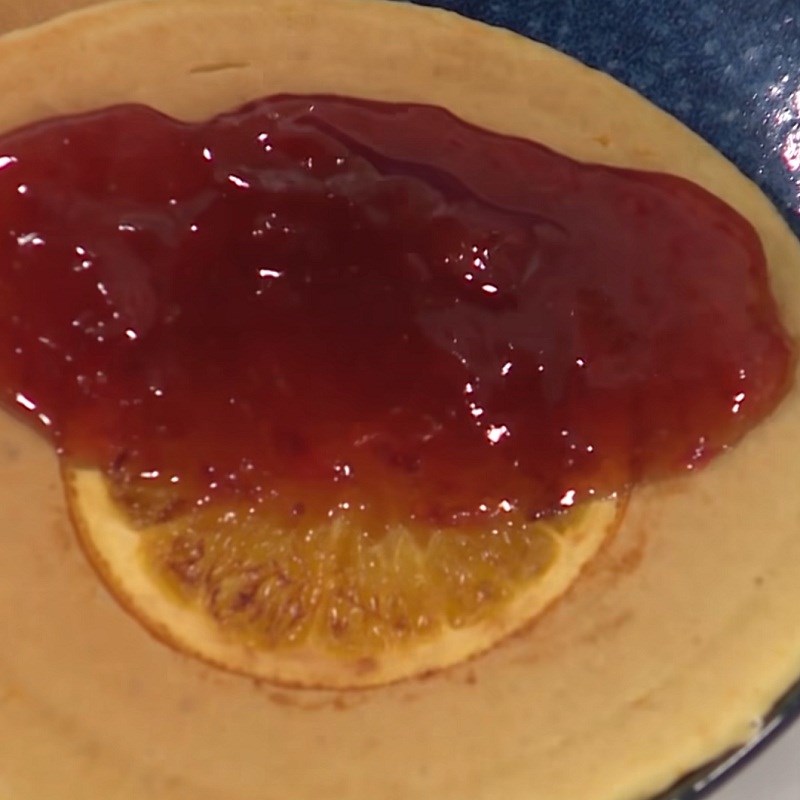 Bước 5 Hoàn thành Pancake cam tươi
