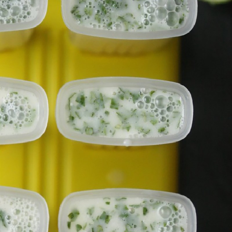 Bước 3 Hoàn thành Kem mojito nước cốt dừa
