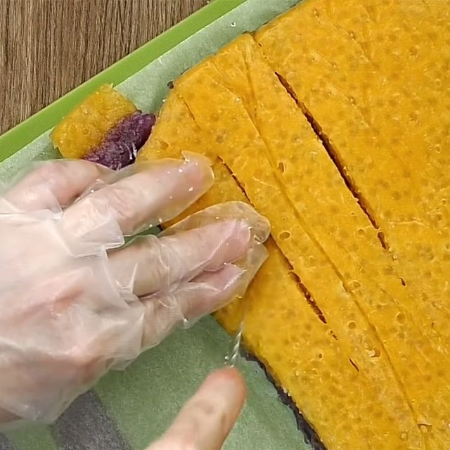 Bước 6 Hoàn thành và trang trí Bánh sago khoai lang