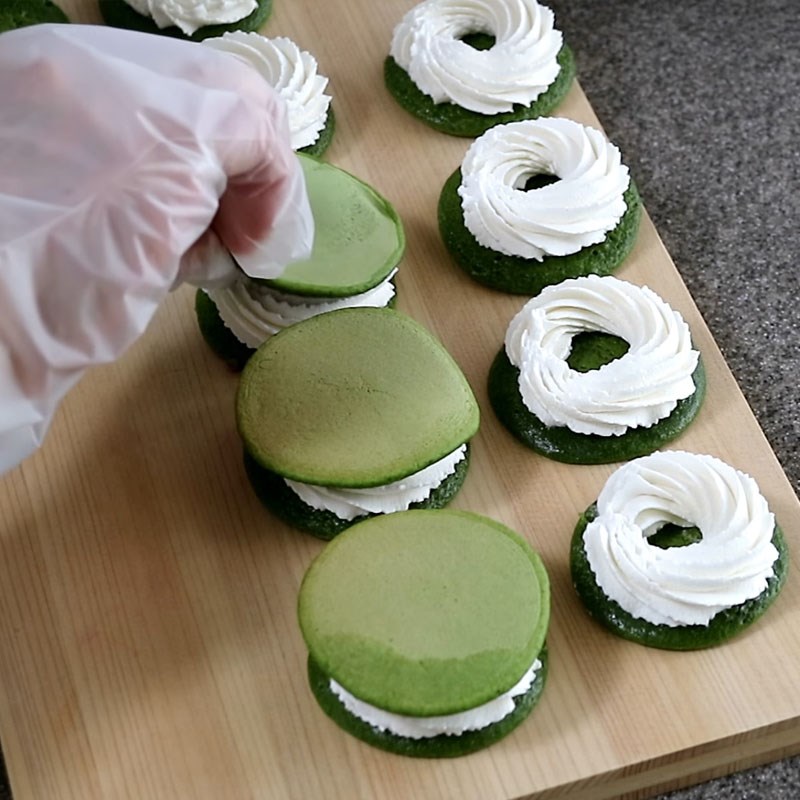 Bước 5 Kẹp bánh Bánh rán trà xanh nhân kem