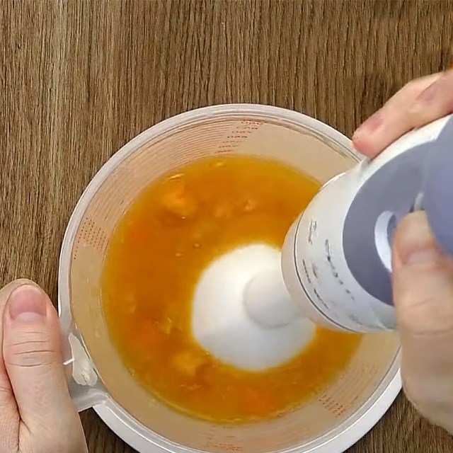 Bước 4 Làm lớp bánh khoai lang mật Bánh sago khoai lang