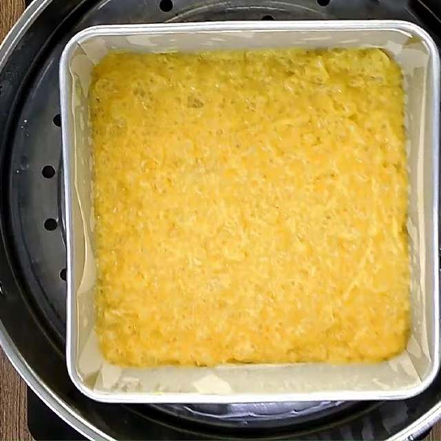 Bước 4 Làm lớp bánh khoai lang mật Bánh sago khoai lang