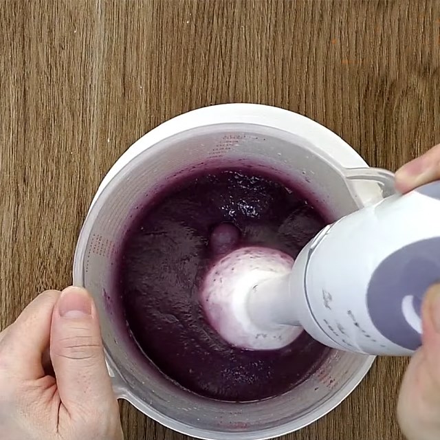 Bước 5 Làm lớp bánh khoai lang tím Bánh sago khoai lang