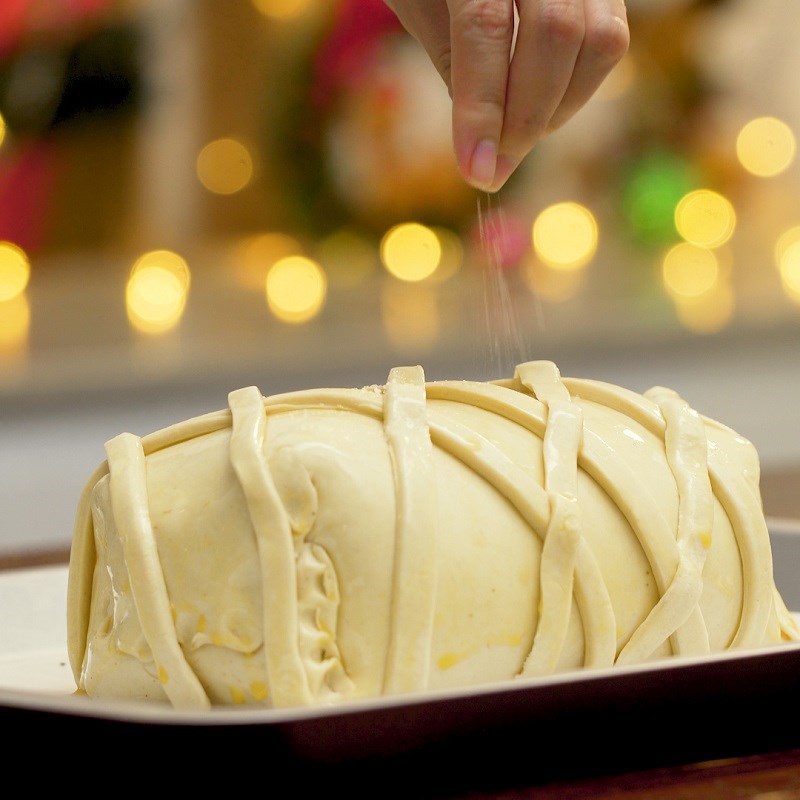 Bước 9 Làm lớp vỏ lưới Bò Wellington