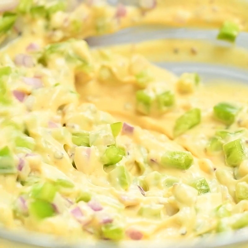 Bước 4 Làm sốt trộn Sandwich tôm salad