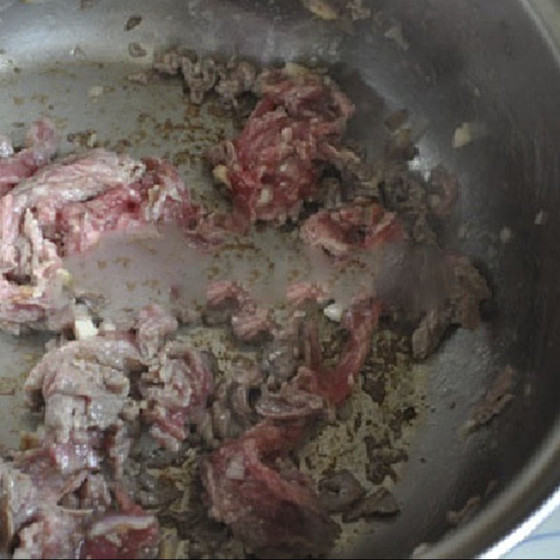 Bước 3 Nấu canh Canh thịt bò lá lốt