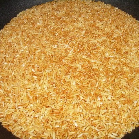 Bước 3 Rang gạo Cháo vẹm