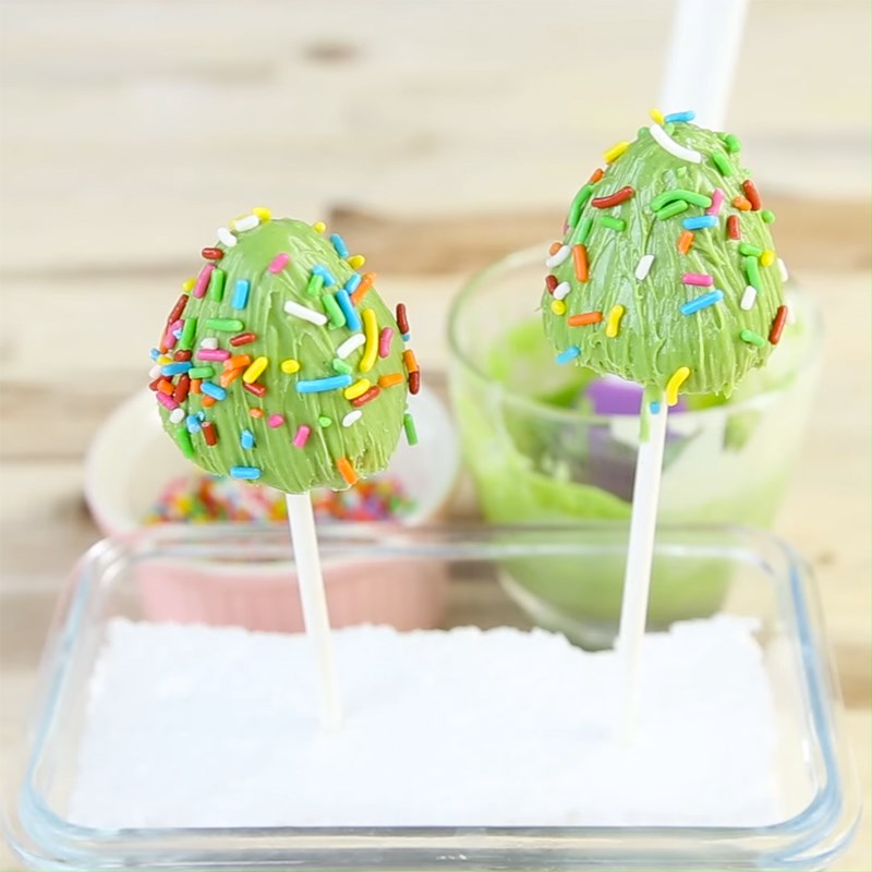 Bước 5 Tạo hình cây thông Bánh cake pop