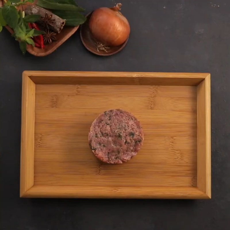 Bước 4 Tạo hình nhân bò Burger phở