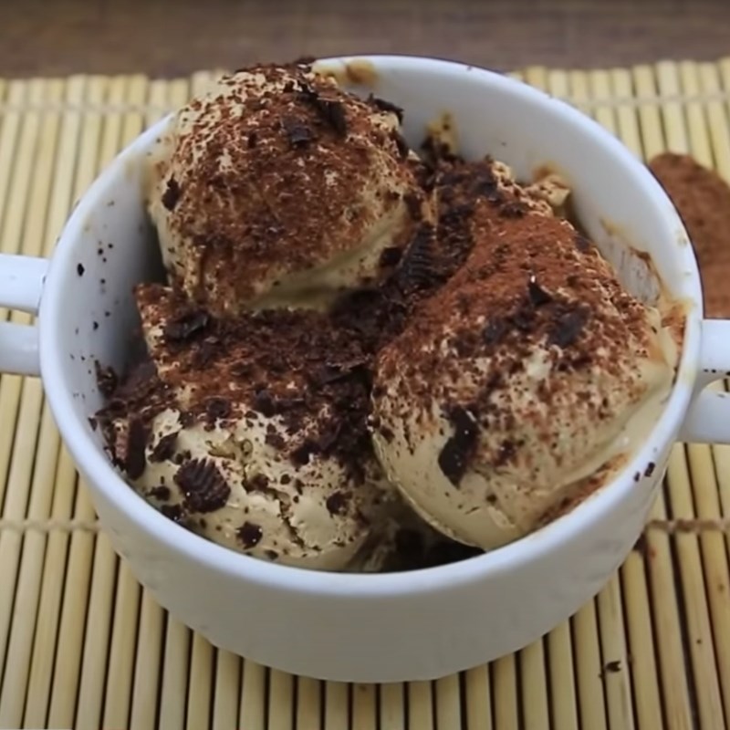 Bước 5 Thành phẩm Kem tiramisu