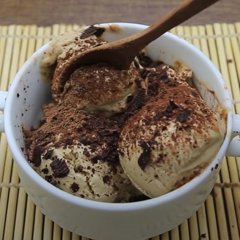 Bước 5 Thành phẩm Kem tiramisu