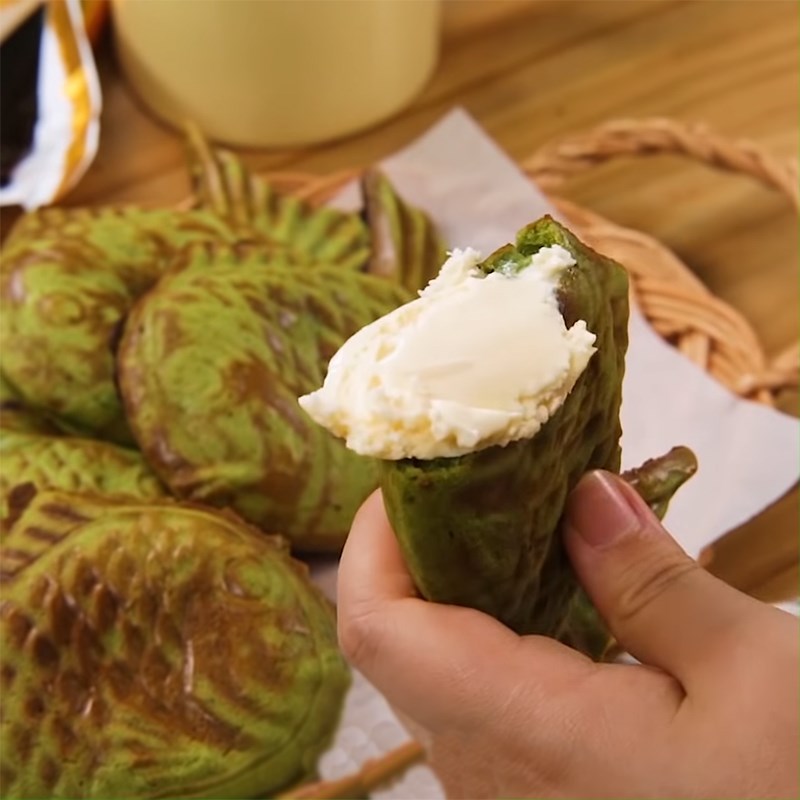 Bước 4 Thành phẩm Bánh cá Taiyaki vị matcha