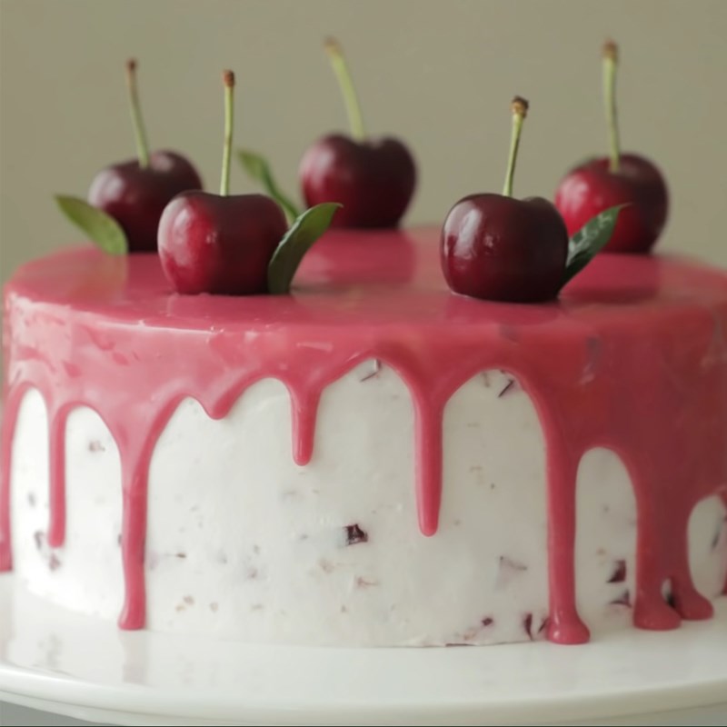 Bước 7 Thành phẩm Bánh kem cherry