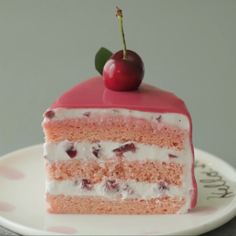 Bước 7 Thành phẩm Bánh kem cherry