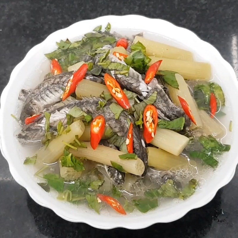 Bước 4 Thành phẩm Canh chua cá kèo bông súng