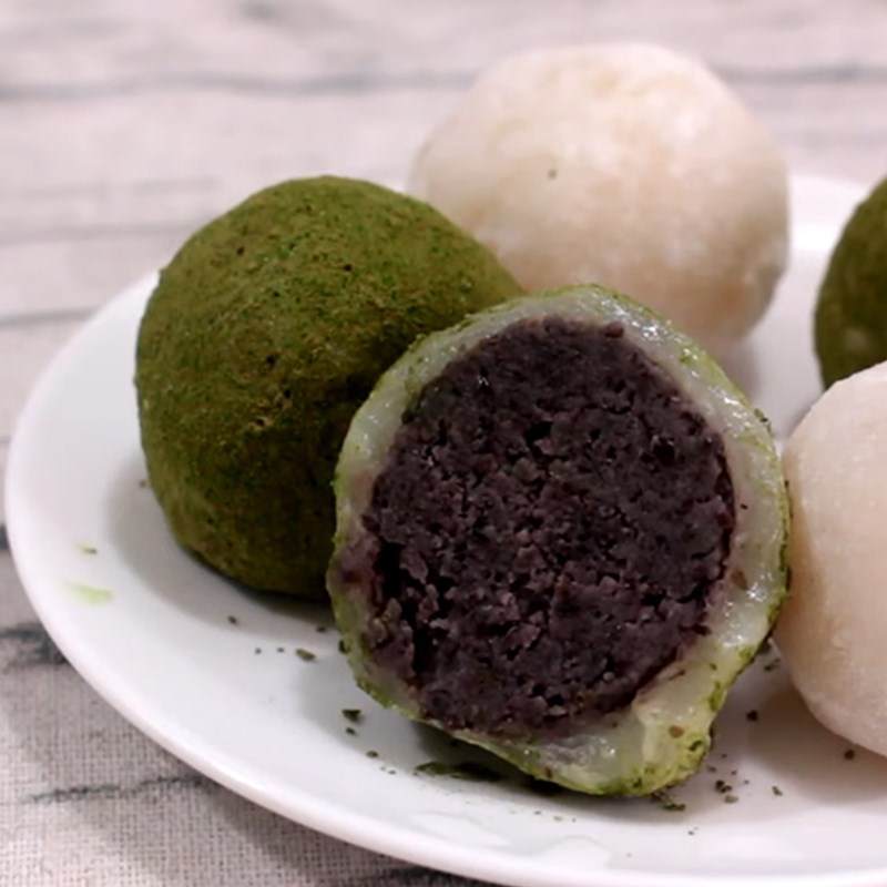 Bước 6 Thành phẩm Bánh mochi nhân đậu đen