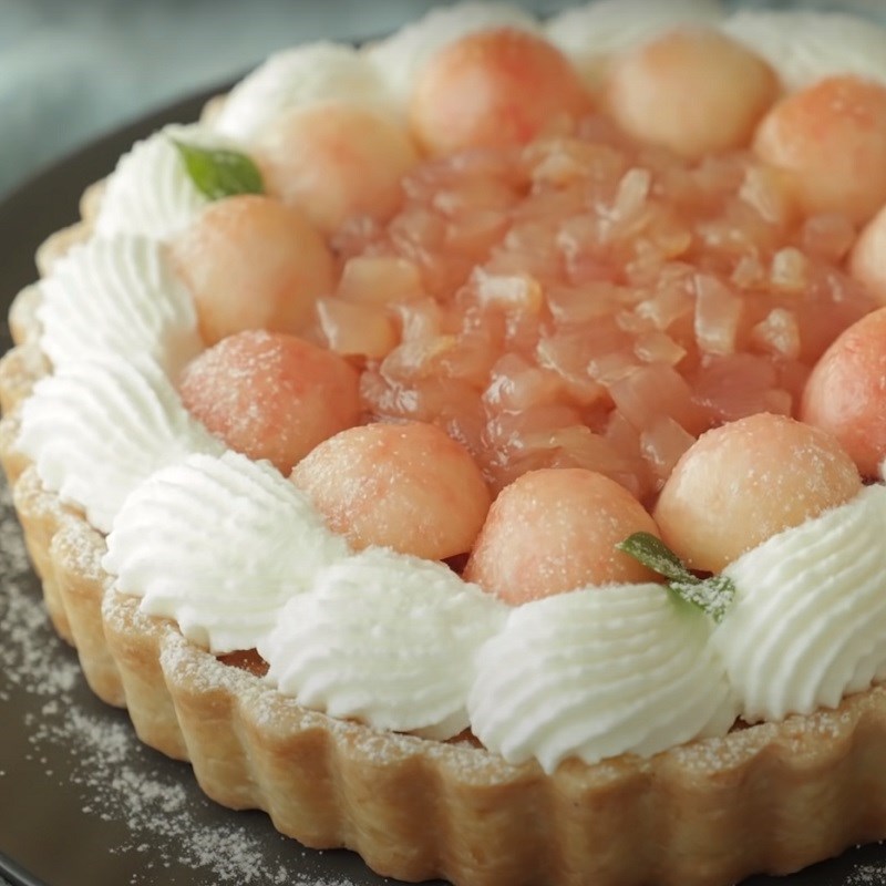 Bước 8 Thành phẩm Bánh tart đào