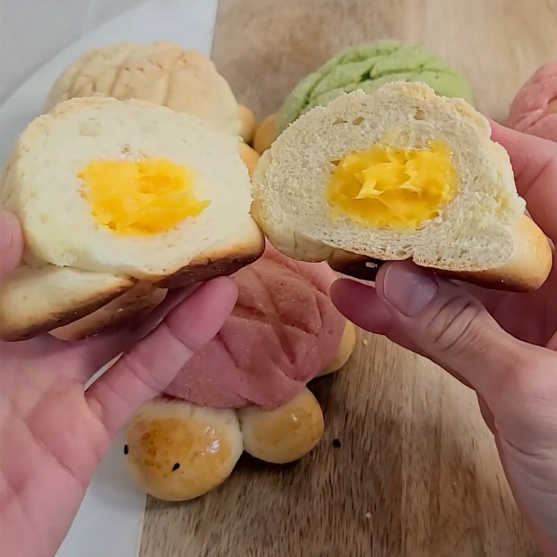 Bước 7 Thành phẩm Bánh melonpan hình con rùa