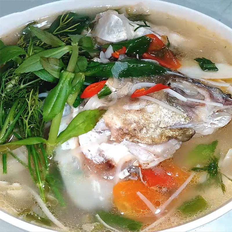 Bước 5 Thành phẩm Canh chua cá mè măng chua