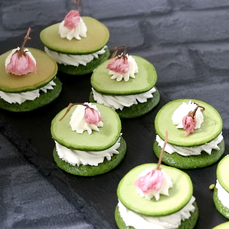 Bước 6 Thành phẩm Bánh rán trà xanh nhân kem