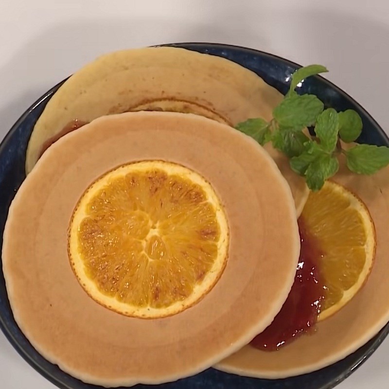 Bước 6 Thành phẩm Pancake cam tươi