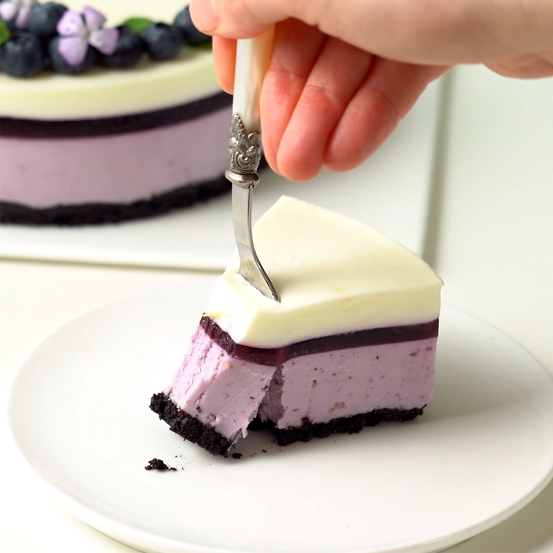 Bước 8 Thành phẩm Bánh cheesecake blueberry - bánh phô mai việt quất