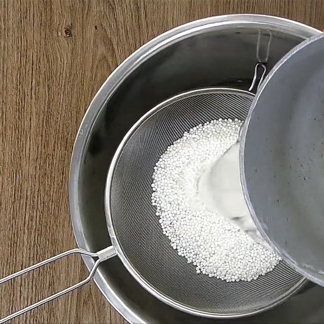 Bước 3 Trộn bột báng Bánh sago khoai lang