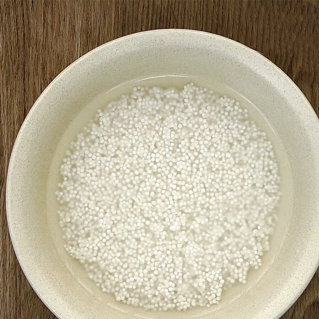 Bước 3 Trộn bột báng Bánh sago khoai lang