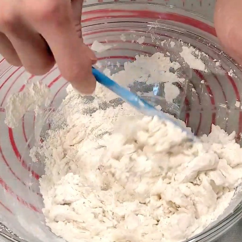 Bước 4 Trộn bột bánh Bánh melonpan hình con rùa