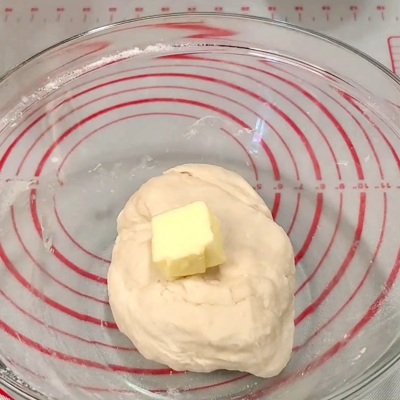 Bước 4 Trộn bột bánh Bánh melonpan hình con rùa