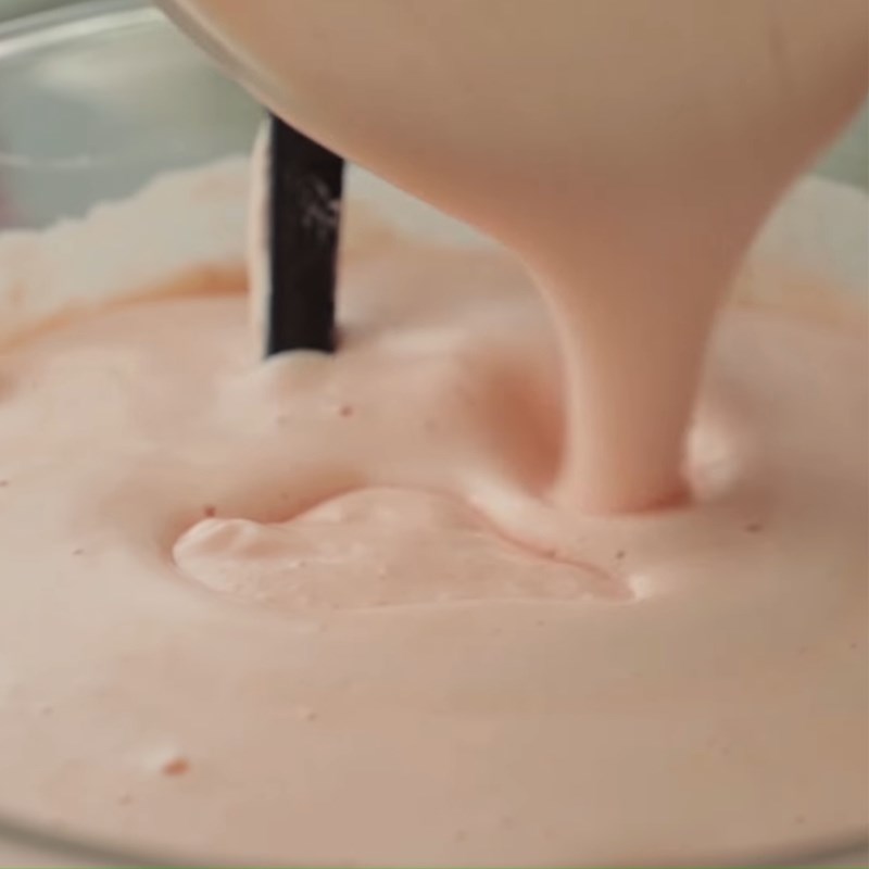 Bước 2 Trộn bột bánh Bánh kem cherry