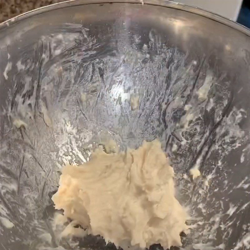 Bước 8 Trộn hỗn hợp bột nước Bánh mì sữa ngọt nhân khoai môn