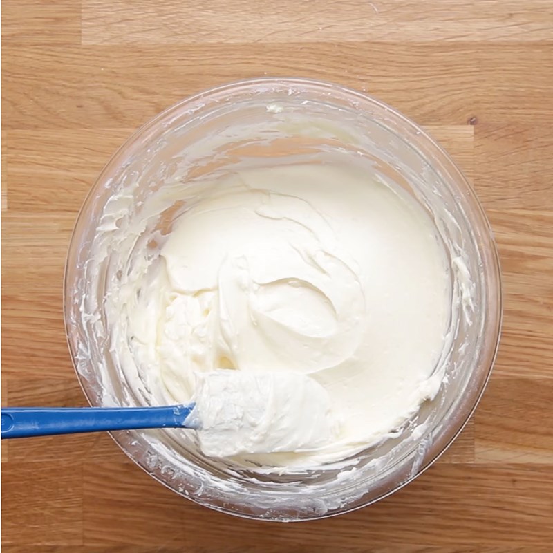 Bước 3 Trộn kem bơ đậu phộng Cheesescake bơ động phộng chuối