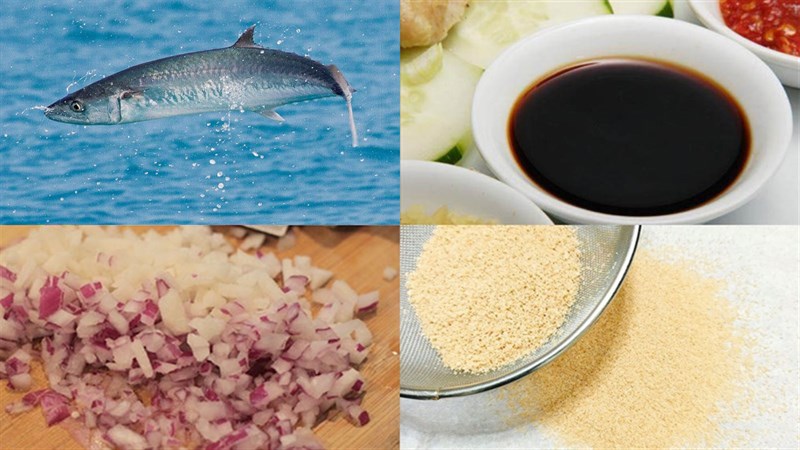 Nguyên liệu món ăn cá thu kho