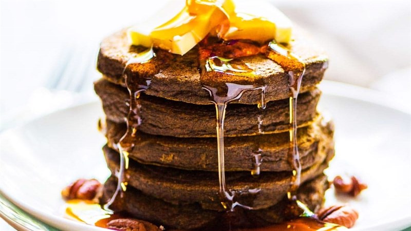 Pancake yến mạch b&iacute; đỏ