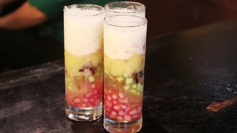 Chè xoa xoa hạt lựu