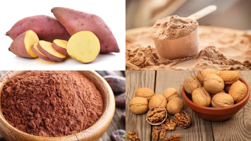 Nguyên liệu món ăn bánh protein brownie