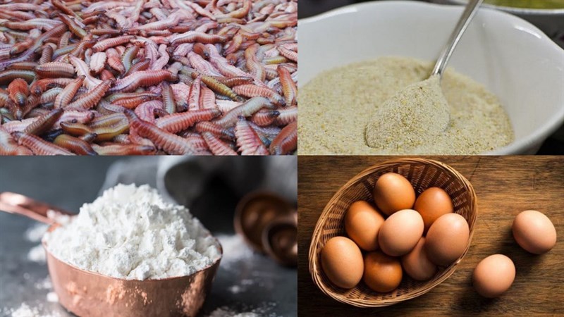 Nguyên liệu món ăn rươi rang muối