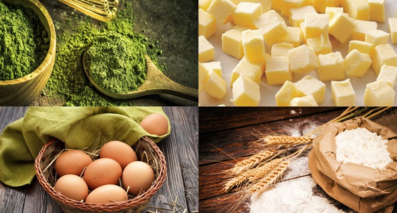 Nguyên liệu món ăn bánh melonpan hình con rùa