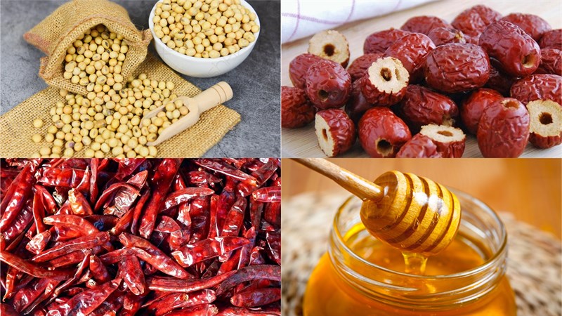 Nguyên vật liệu món ăn uống cách có tác dụng tương đậu nành
