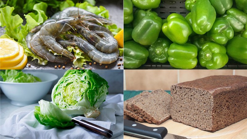 Nguyên liệu món ăn 3 cách làm sandwich tôm