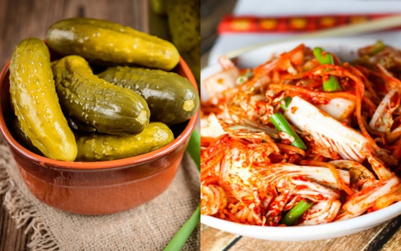 Sự kh&aacute;c biệt giữa muối chua v&agrave; l&ecirc;n men