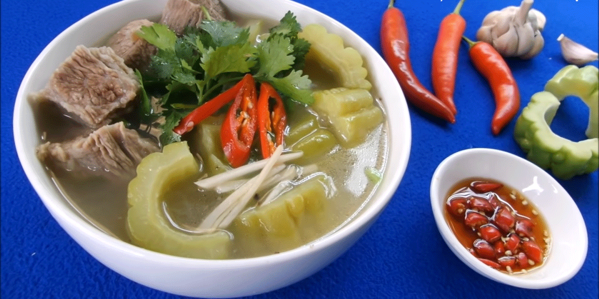 Canh khổ qua thịt bò