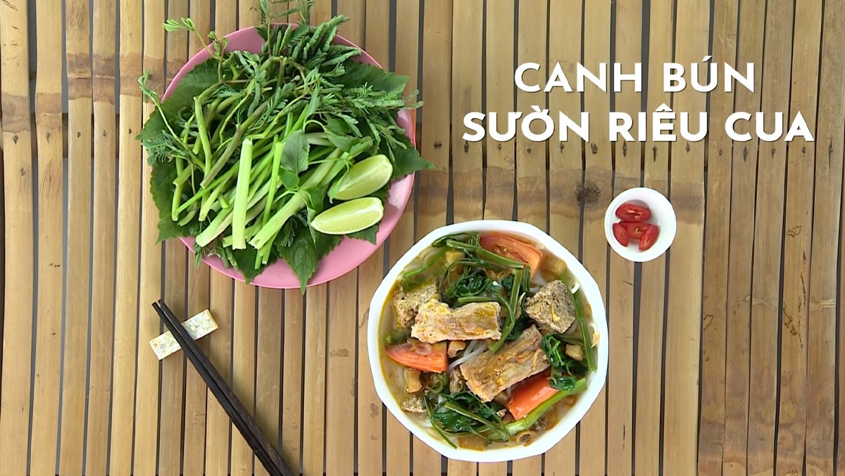 Bún sườn riêu cua