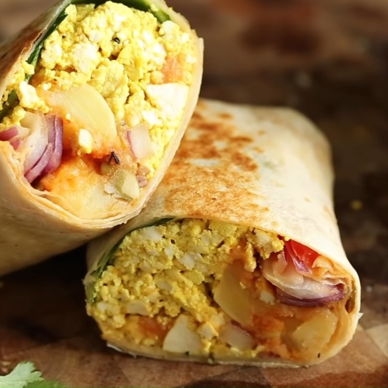 Bước 7 Thành phẩm Bánh burrito rau củ