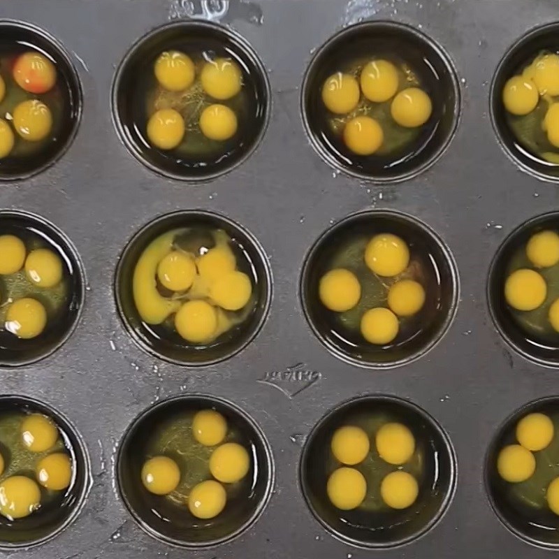 Bước 1 Chuẩn bị trứng Trứng nướng rong biển