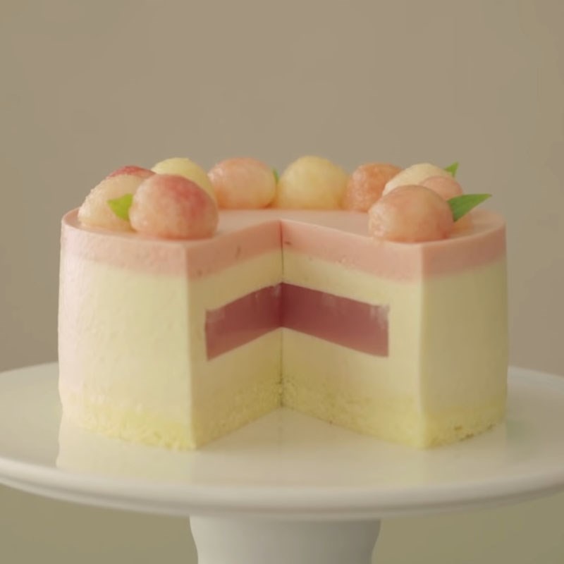 Bước 8 Thành phẩm Bánh mousse đào