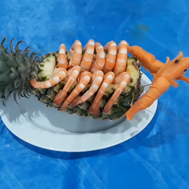 Bước 4 Hoàn thành Tôm sốt trái thơm